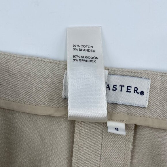 Doncaster Tan Side Zip Stretch Dress Pants Slacks Womens SIze 6 Neutral Career - Picture 6 of 10